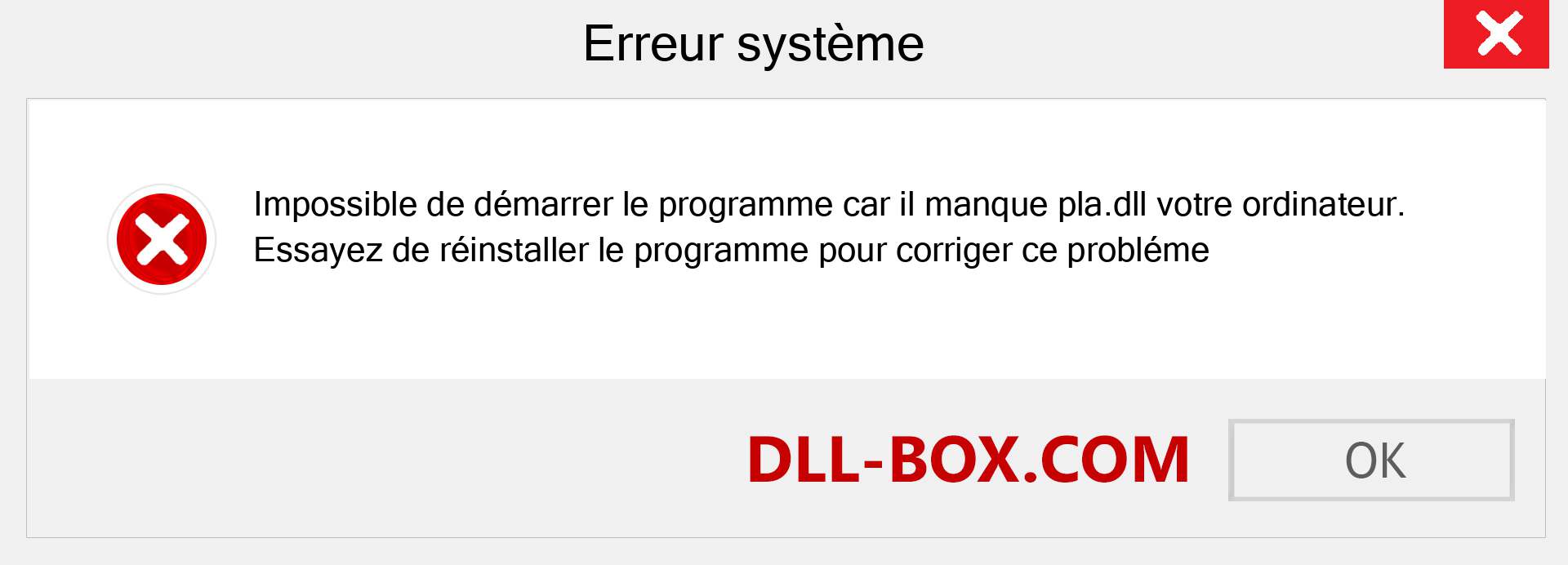 Le fichier pla.dll est manquant ?. Télécharger pour Windows 7, 8, 10 - Correction de l'erreur manquante pla dll sur Windows, photos, images