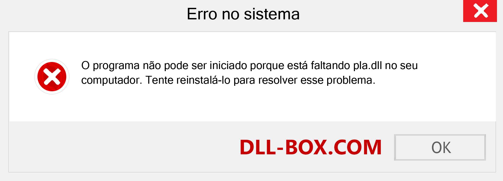 Arquivo pla.dll ausente ?. Download para Windows 7, 8, 10 - Correção de erro ausente pla dll no Windows, fotos, imagens